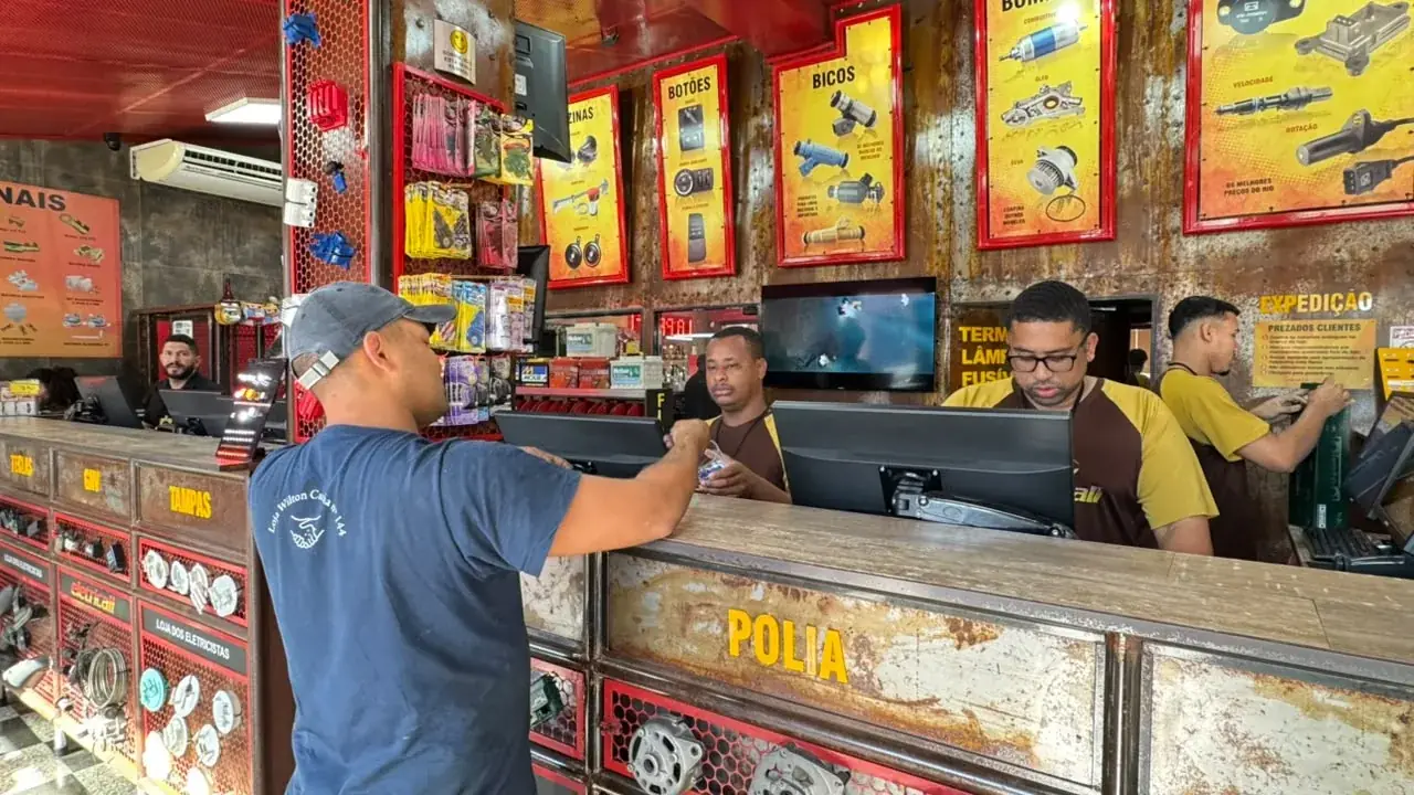 Peça conferida e entregue no balcão da Eletricall